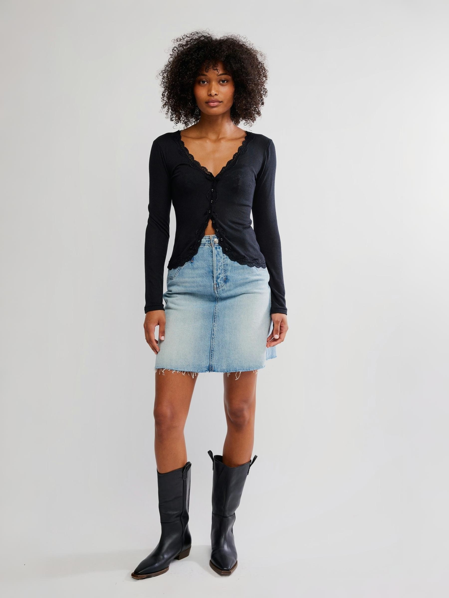 FREE PEOPLE - Big Love Cardi Top - 