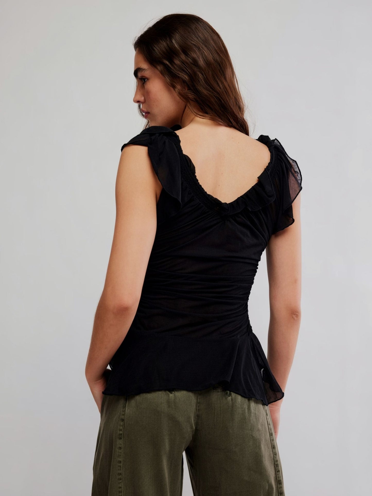 FREE PEOPLE - Blythe Mesh Vest - 