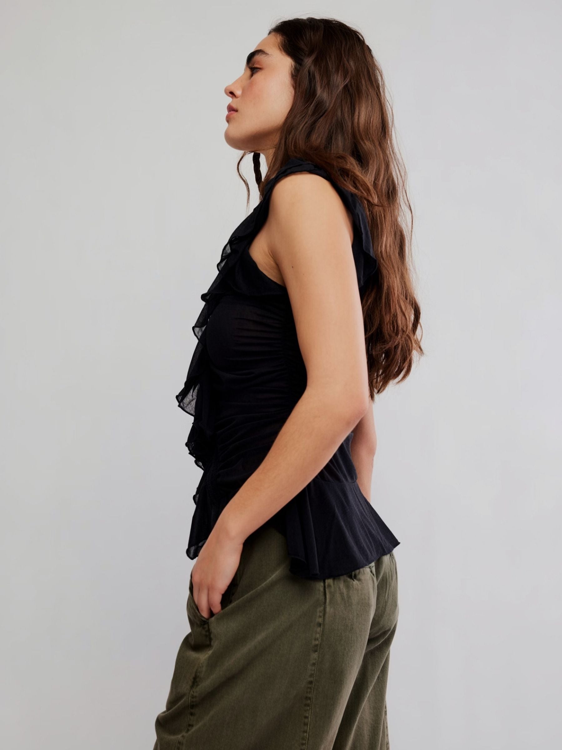FREE PEOPLE - Blythe Mesh Vest - 