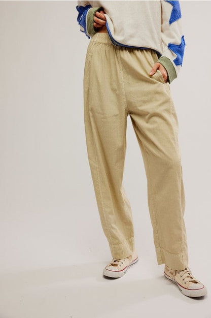 FREE PEOPLE - Preppy Poplin Pull On Pant