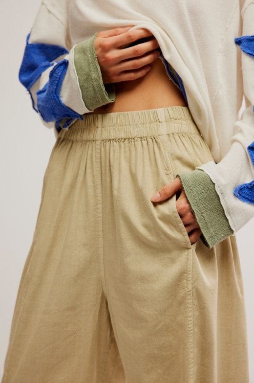 FREE PEOPLE - Preppy Poplin Pull On Pant