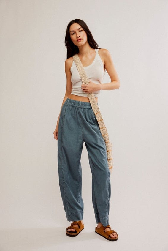 FREE PEOPLE - Preppy Poplin Pull On Pant