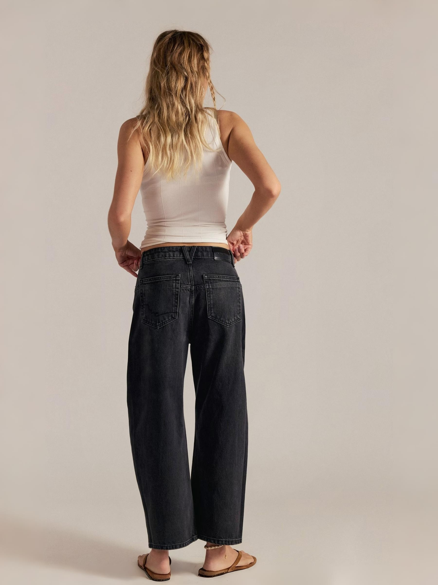 Deep Trance Dropped Boyfriend Jeans - Hypnosis