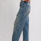 Deep Trance Dropped Boyfriend Jeans - From Beyond