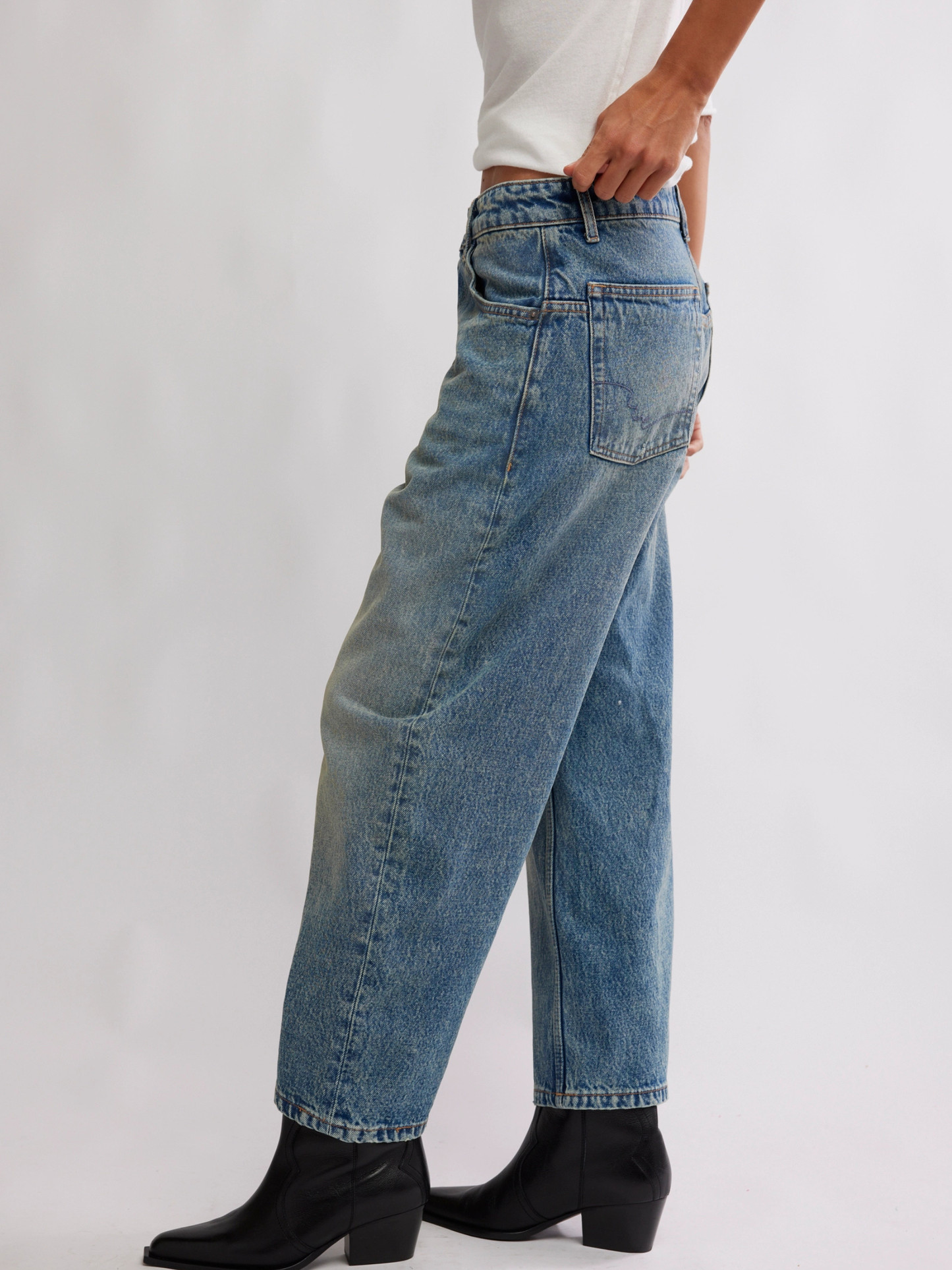 Deep Trance Dropped Boyfriend Jeans - From Beyond