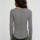 FREE PEOPLE - Easy Does It Striped Longsleeve Top - 
