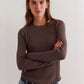 FREE PEOPLE - Easy Does It Longsleeve Top - 