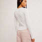 FREE PEOPLE - Easy Does It Longsleeve Top - 