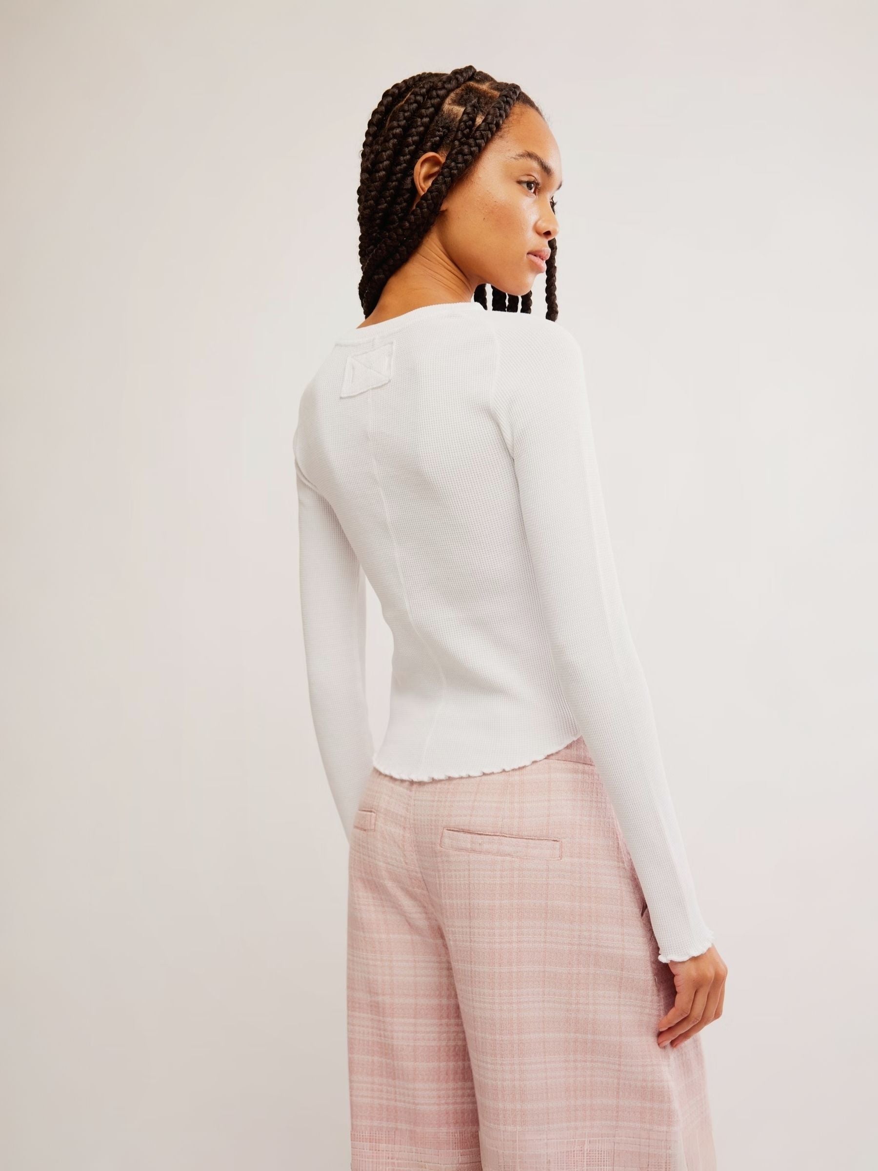FREE PEOPLE - Easy Does It Longsleeve Top - 