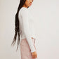 FREE PEOPLE - Easy Does It Longsleeve Top - 