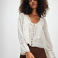 FREE PEOPLE - Evermore Long Sleeve Blouse - 