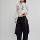 FREE PEOPLE - Fleur Embroidered Longsleeve Henley Top - 