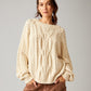 FREE PEOPLE - Frankie Cable Pullover Sweater - 