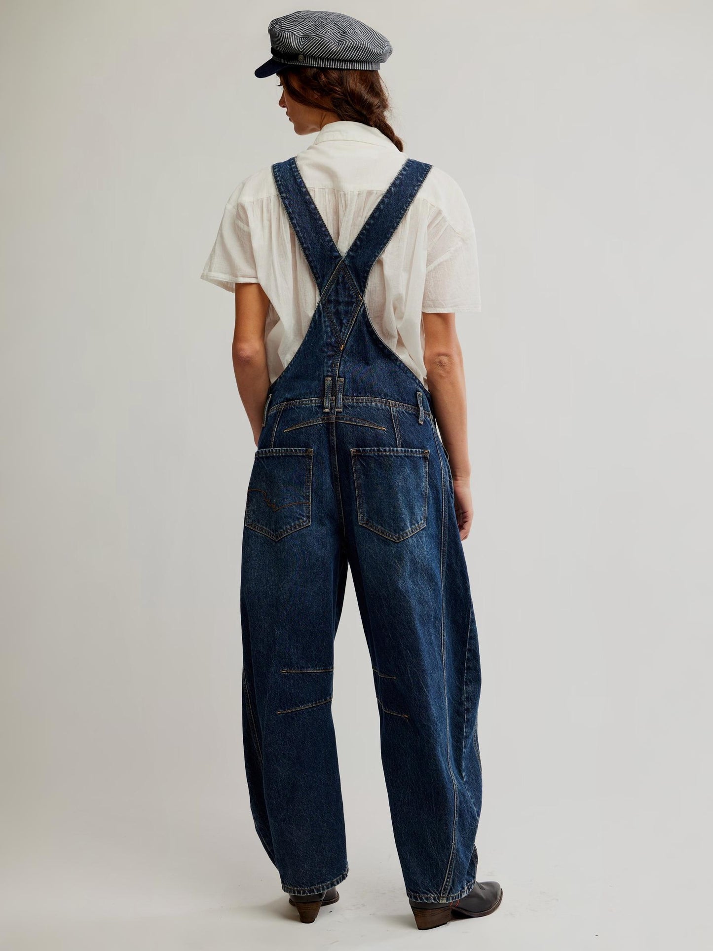 FREE PEOPLE - Good Luck Barrel Overalls - 