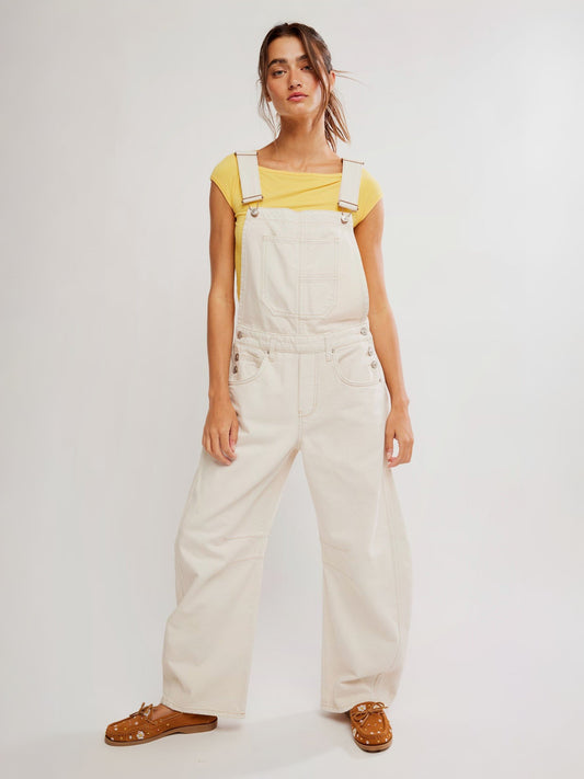 FREE PEOPLE - Good Luck Barrel Overalls - 