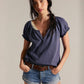 FREE PEOPLE - Issa T-Shirt - Peacoat