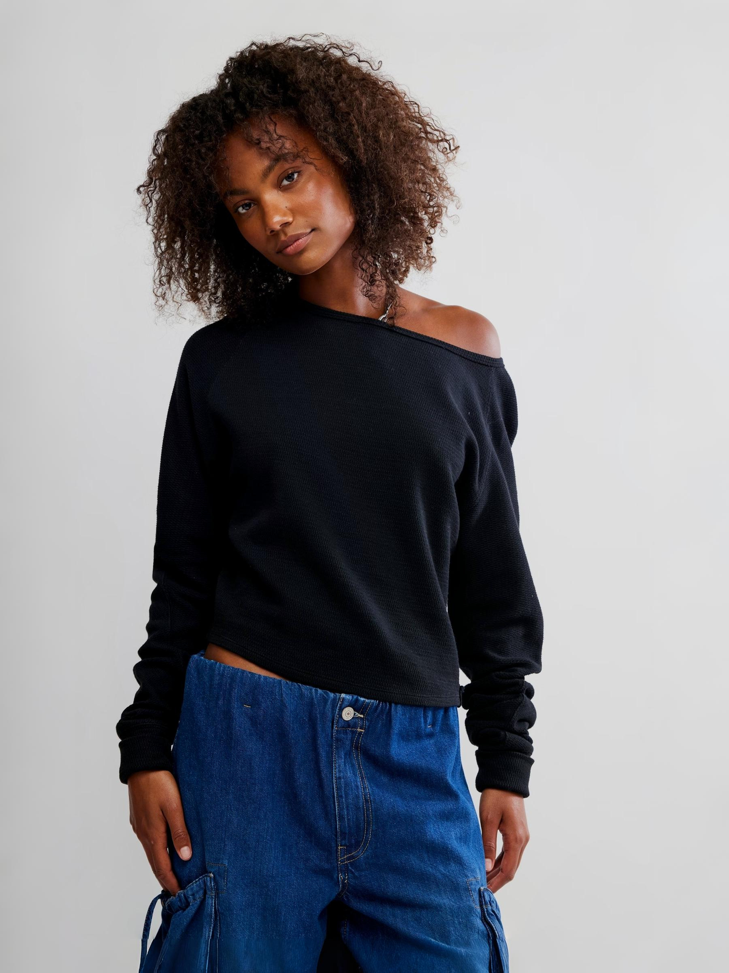 Jess Off the Shoulder Long Sleeve Top