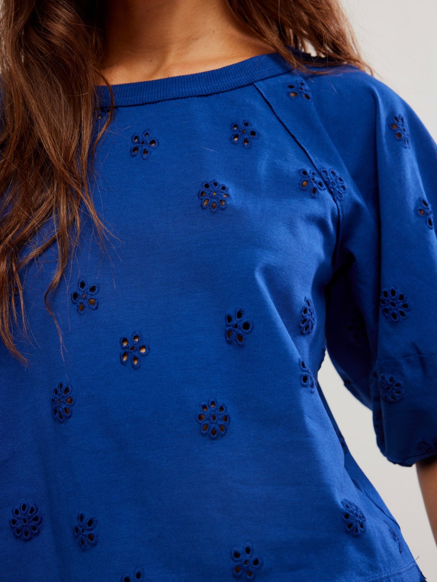 FREE PEOPLE - Jessie Eyelet Top - 