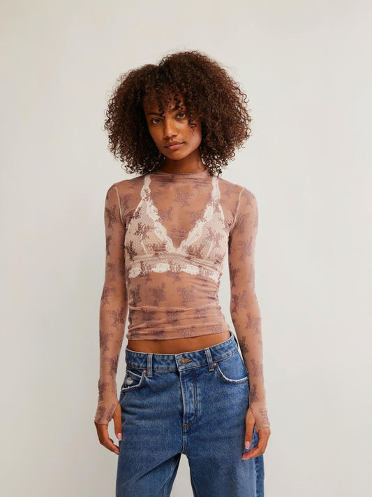 Lady Lux Mesh Long Sleeve