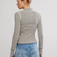 Lake Stripe Henley Longsleeve Top
