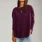 FREE PEOPLE - Latte Blues Thermal Top - 
