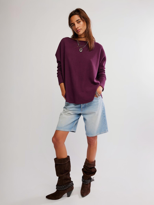Latte Blues Thermal Top