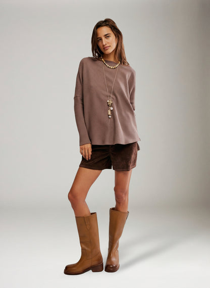 FREE PEOPLE - Latte Blues Thermal Top - Leafless Tree