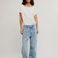 FREE PEOPLE - Moxie Minimalist Barrel Jeans - 