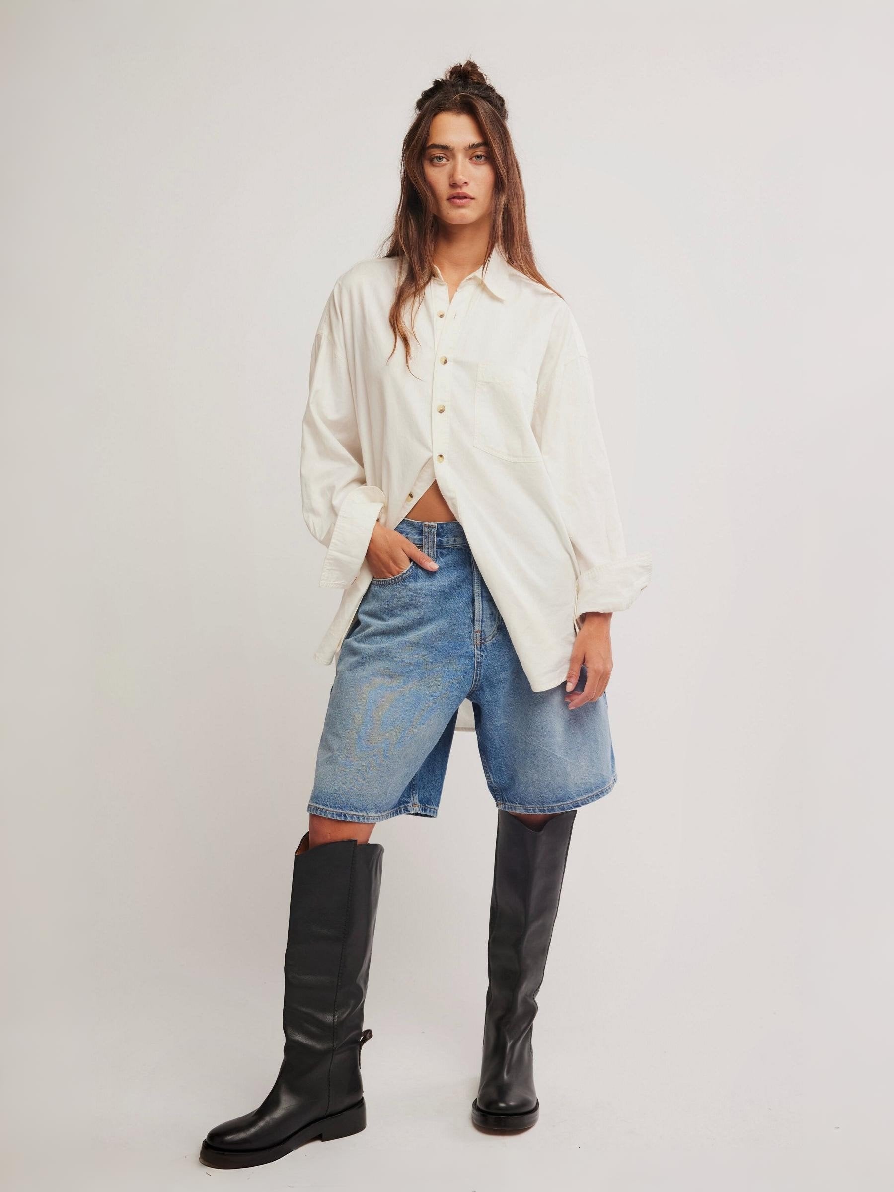 FREE PEOPLE - Montana Denim Shorts - 