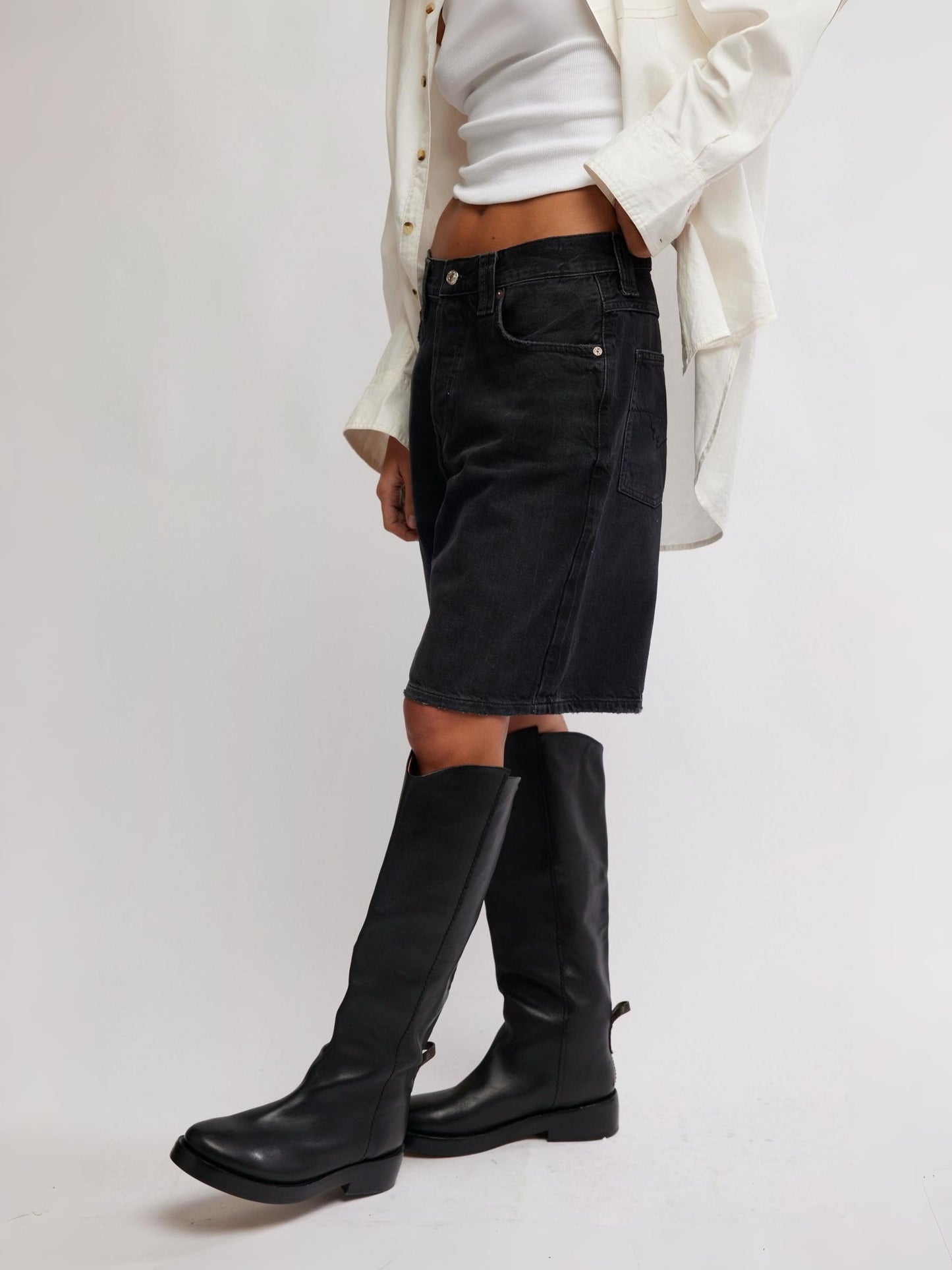 FREE PEOPLE - Montana Denim Shorts - 