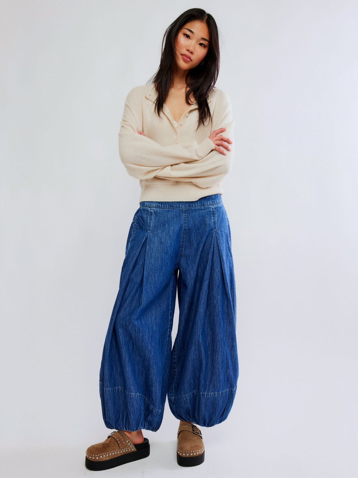 Moonflower Balloon Jeans