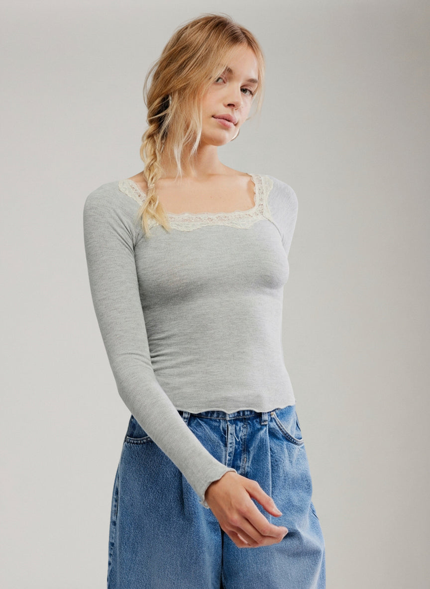 FREE PEOPLE - Oh My Darling Longsleeve Top - 