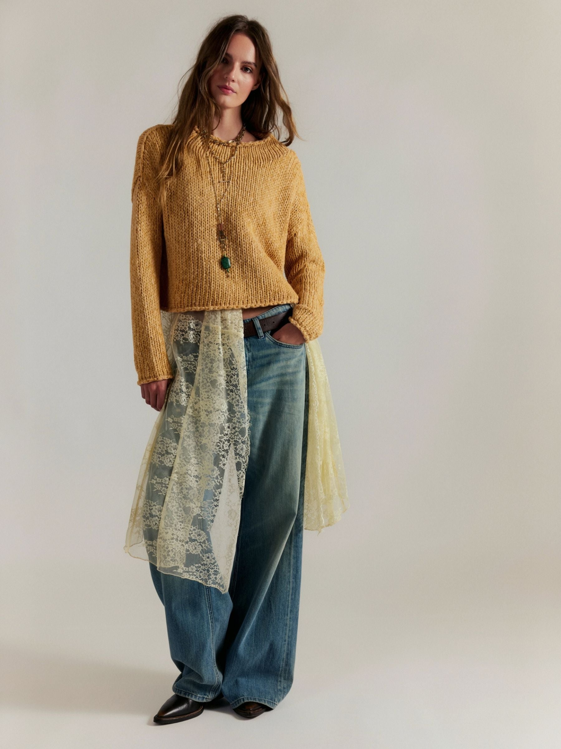 FREE PEOPLE - Opal Sweater - Sweet Potato