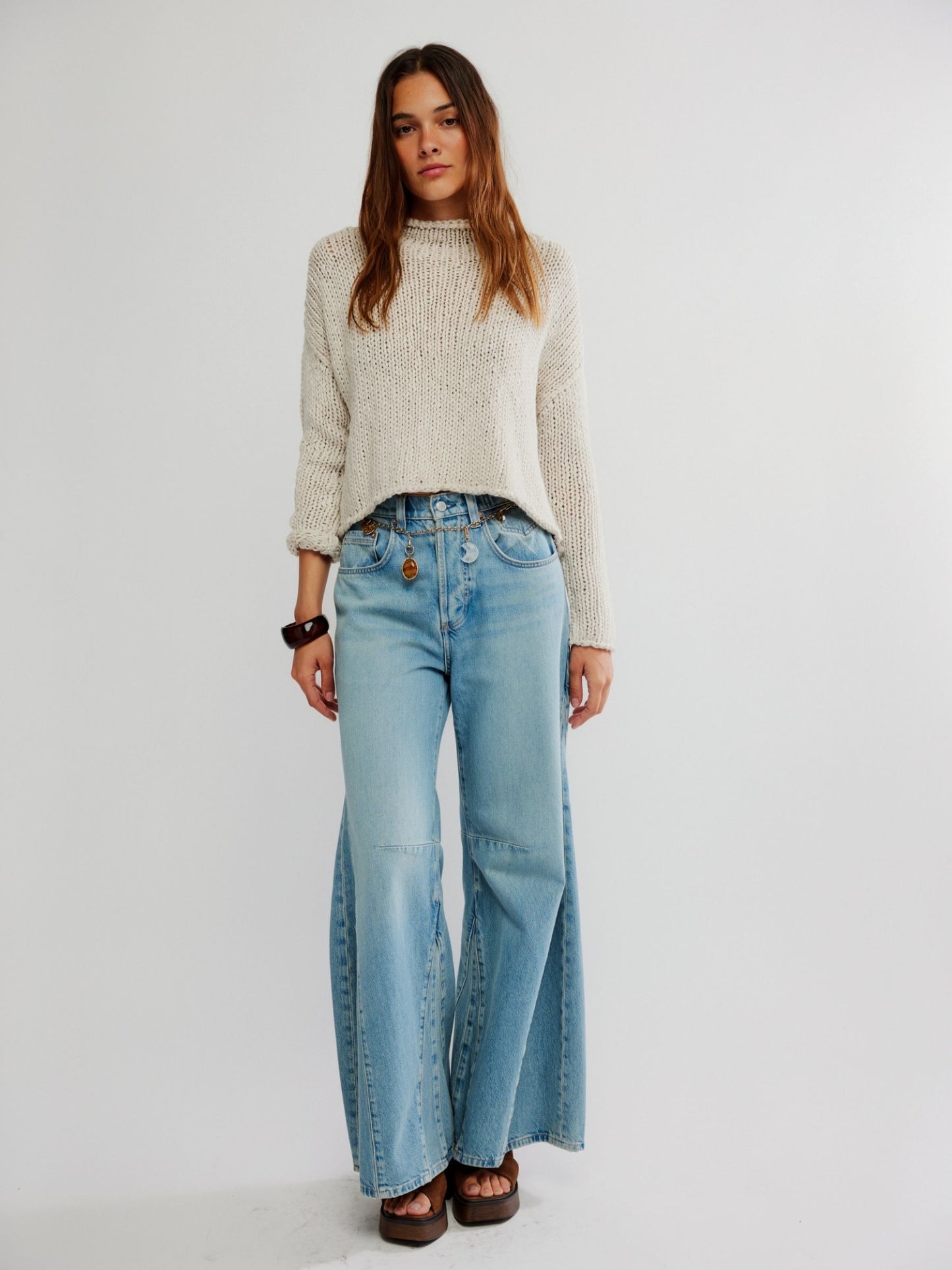 FREE PEOPLE - Opal Sweater - Tea