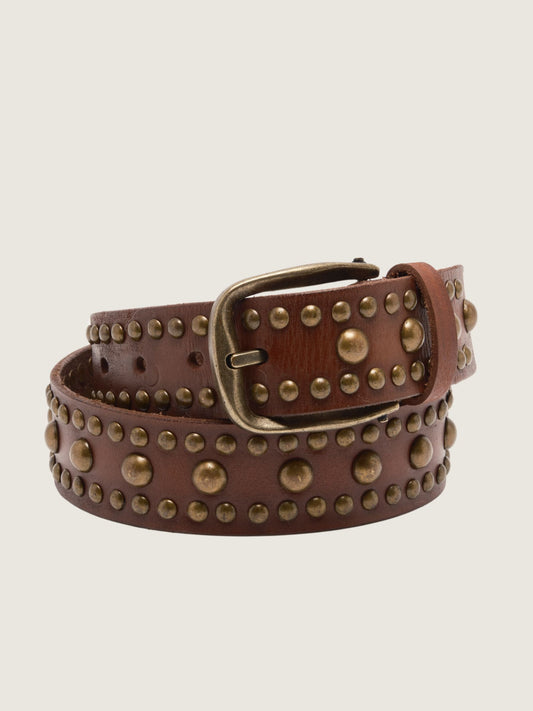 FREE PEOPLE - Sola Stud Belt - Cognac