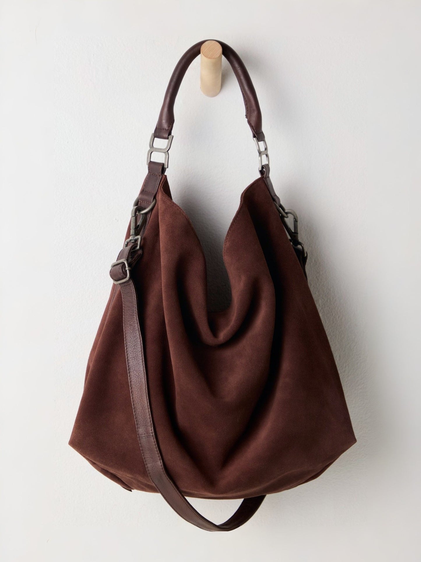 Suzie Suede Slouch Tote Bag