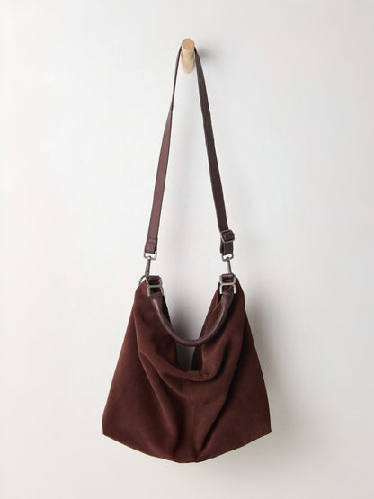 Suzie Suede Slouch Tote Bag