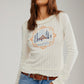 FREE PEOPLE - Through the Woods Pointelle Longsleeve T-Shirt - 