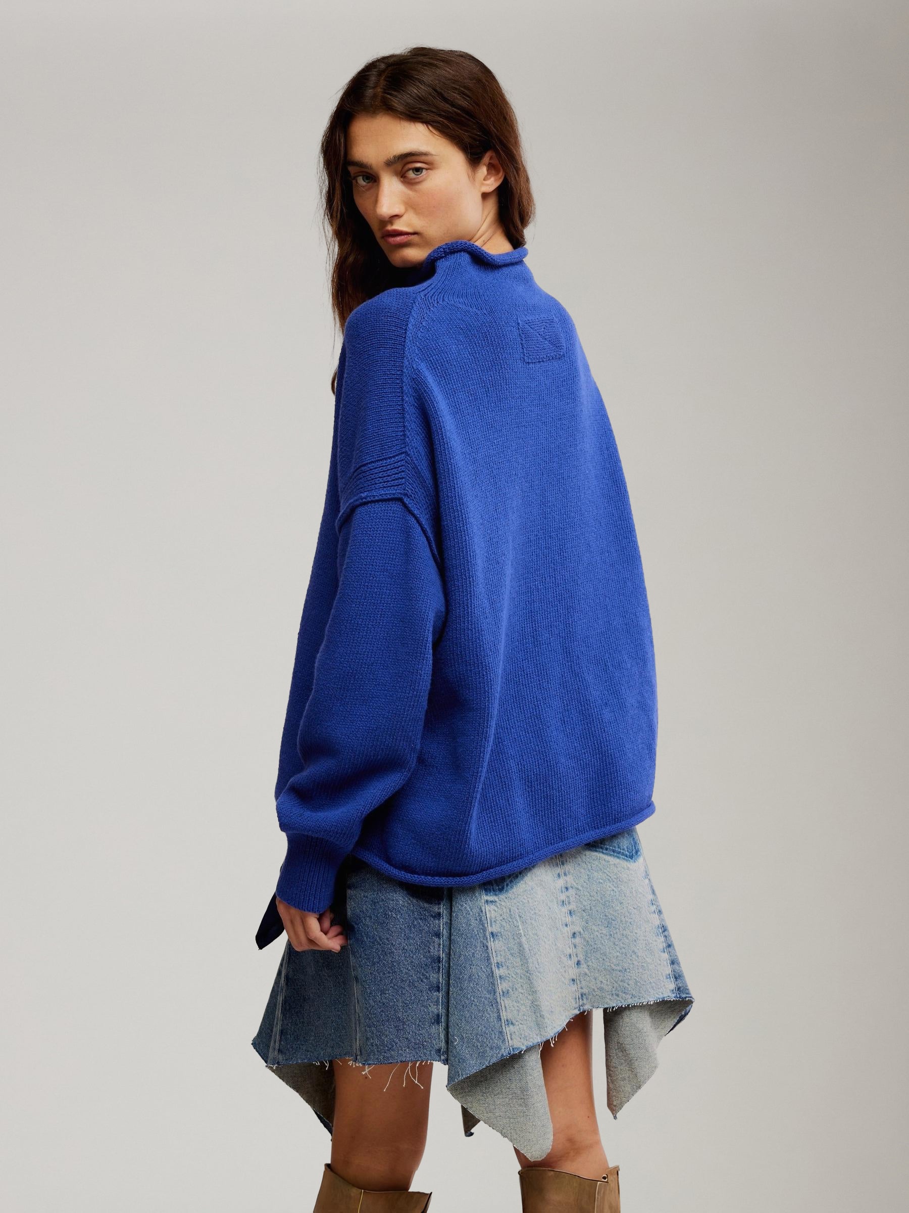 FREE PEOPLE - Torres Roll Neck Sweater - 