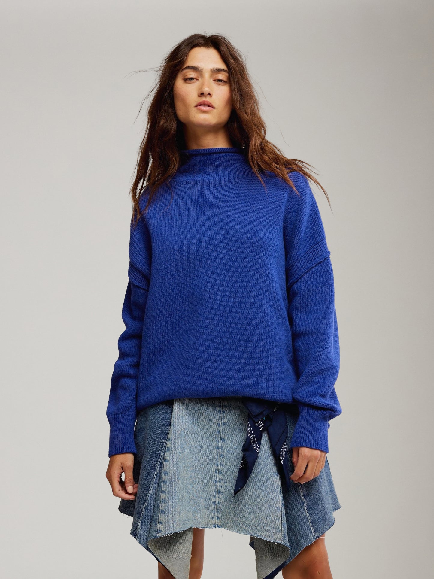 FREE PEOPLE - Torres Roll Neck Sweater - 