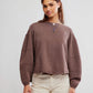 FREE PEOPLE - Total Eclipse Long Sleeve Tee - French Chocolate