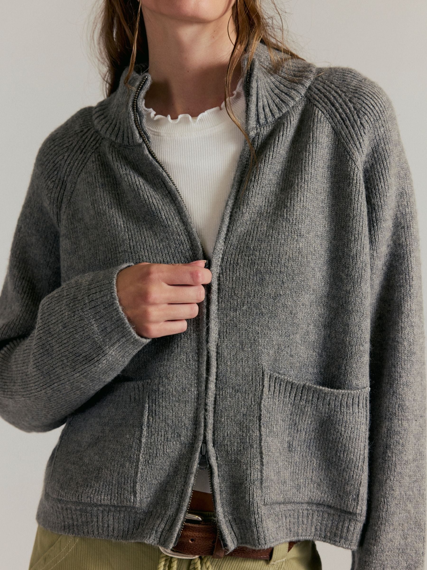 FREE PEOPLE - On It Half Zip Sweater - 
