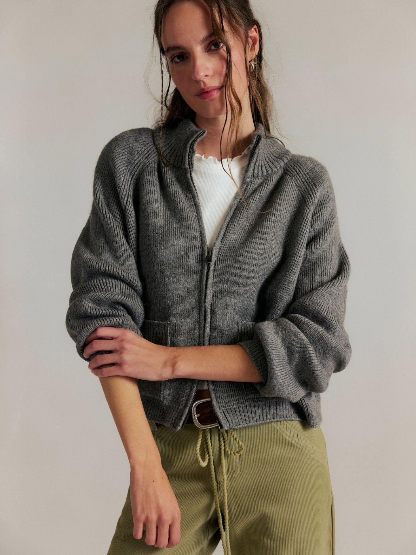 FREE PEOPLE - On It Half Zip Sweater - 