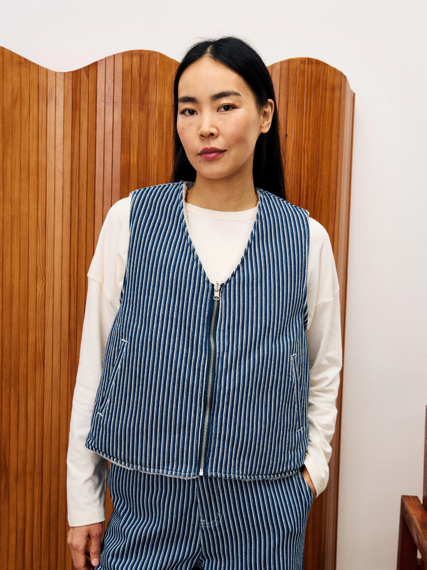 Cymric Stripe Reversible Vest
