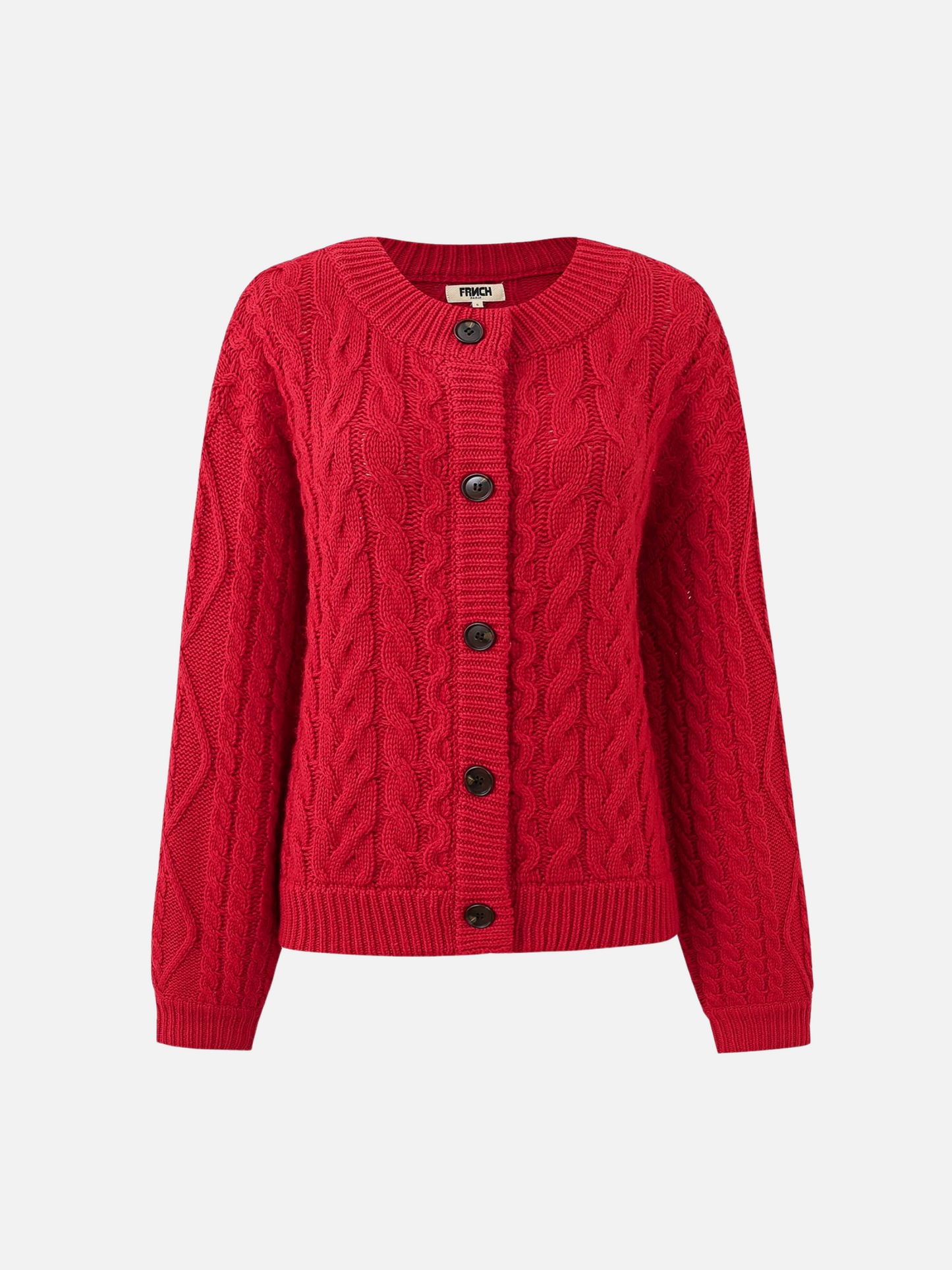 FRNCH - Guimauve Cable Cardigan - 