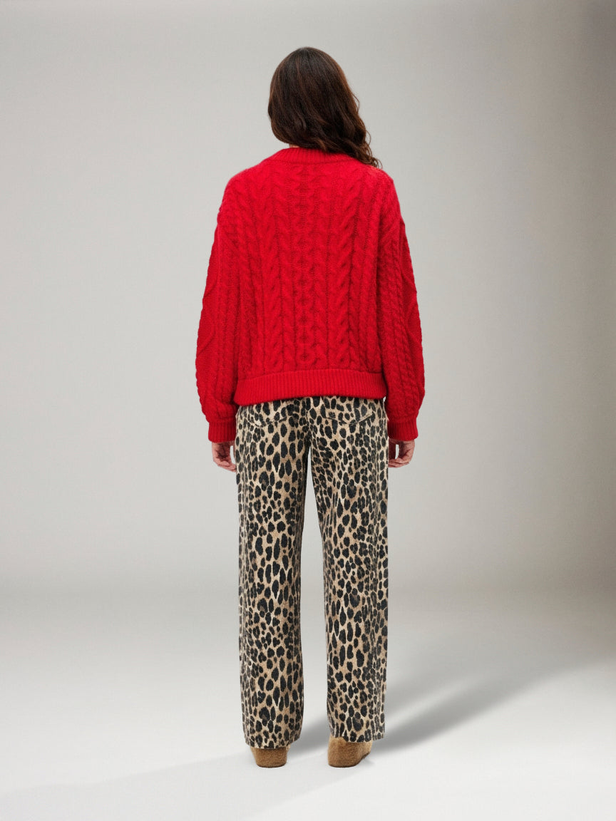 FRNCH - Guimauve Cable Cardigan - 