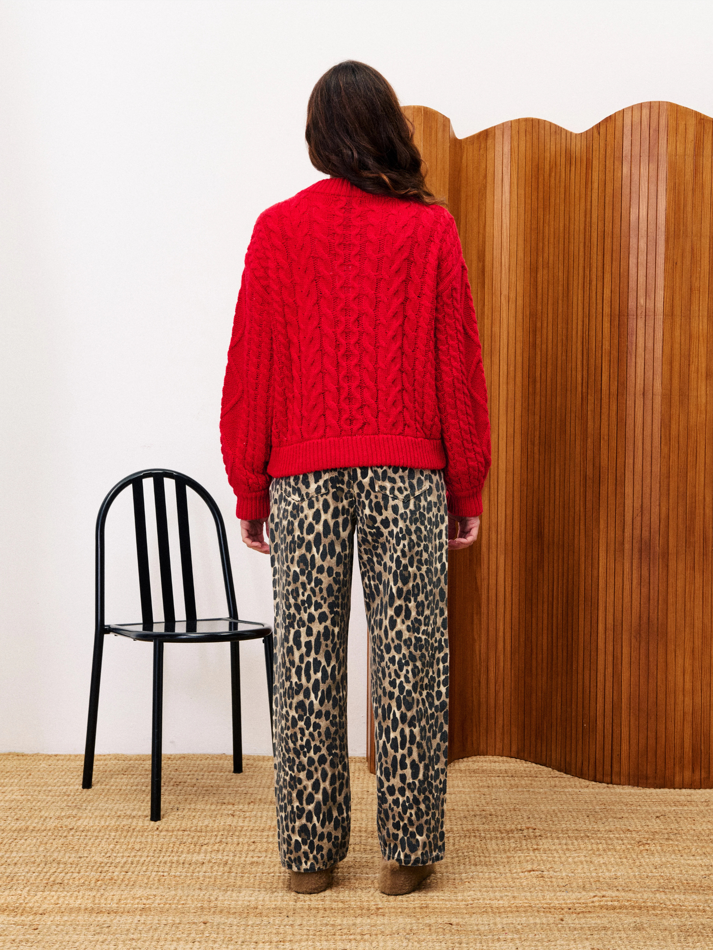 FRNCH - Guimauve Cable Cardigan - 