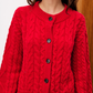 FRNCH - Guimauve Cable Cardigan - 