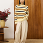 FRNCH - Himalayan Stripe Crewneck Sweater - 
