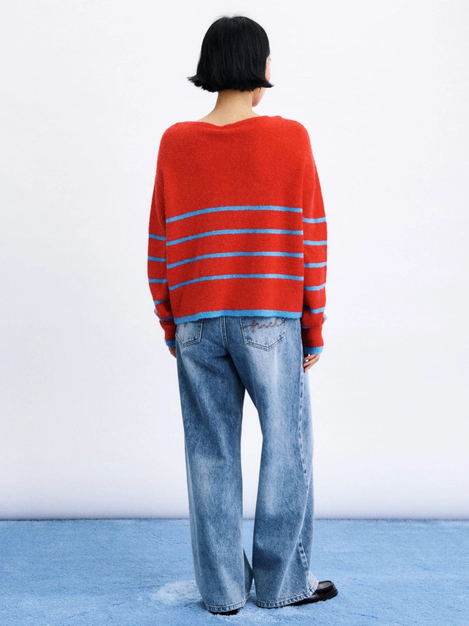 FRNCH - Iwaki Striped Pullover Sweater - 